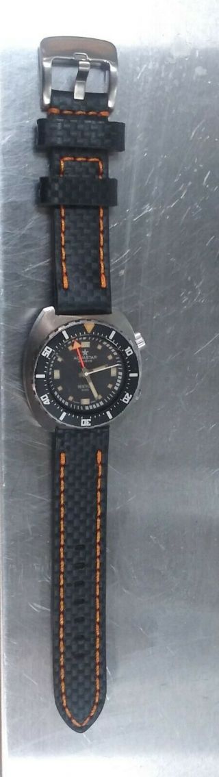 Aquastar Benthos 500,  Automatic.  High Cal.  2162 Rare Vintage Divers Watch As - Is