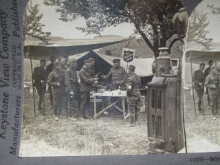 WWI US Salvation Army Hut Front Lines Stereoscopic Photos WW1 3