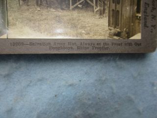 WWI US Salvation Army Hut Front Lines Stereoscopic Photos WW1 4