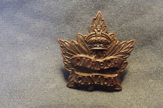 Ww I Cef Collar Badge To The 2nd Canadian Mounted Rifles British Columbia Horse