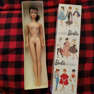 Vintage Brunette Ponytail Barbie 4