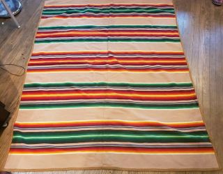 Gorgeous Vtg 1920 Pendleton Wool Teepee Antique Blanket Camp Trade Indian Design