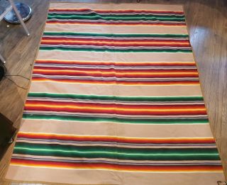 GORGEOUS VTG 1920 Pendleton Wool Teepee Antique Blanket Camp Trade Indian Design 3