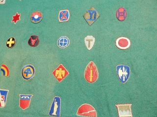 WWII U.  S.  Army Patches,  WWII PATCH BLANKET with 70 WWII Patches Nicely Stitched 5