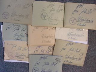Translated Ww2 German Feldpost 10 Letters From Russia (h))