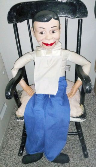 Vintage Charlie Mccarthy Ventriloquist Dummy Puppet Goldberger Doll 30 " 1970s