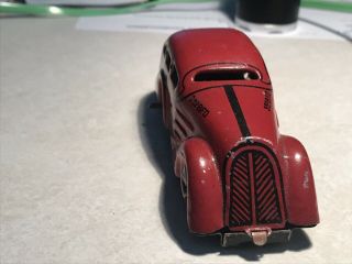 Antique Marx Tin Wind Up Toy Tricky Fire Chief Car 1930’s 1940’s Shape 2