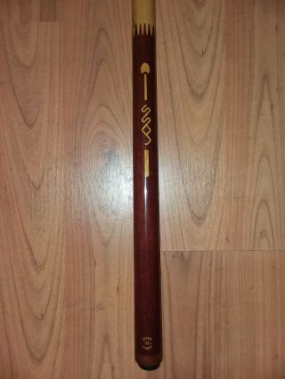 Vintage JOSS Pool Cue with end caps and case. 5