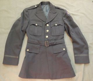 Wwii / Ww2 U.  S.  Army Air Forces,  Officer’s Service Coat,  O.  D.  Named,  15th Af
