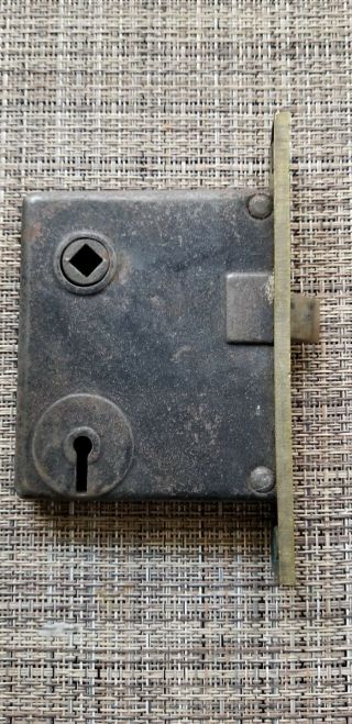 Vintage Antique Penn Mortise Skeleton Key Door Lock