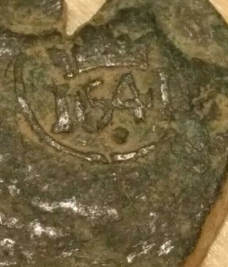 1641 Coin Ancient Pirate Shipwreck Treasure Chest Era Spanish Vintage Rare