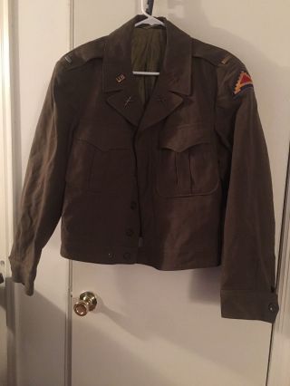 Post Ww2 Us Army Officers 7th Army 2nd Lt Ike Jacket Size 42r