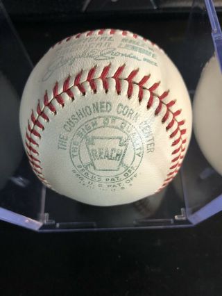 Vintage Reach Official AL Joseph Cronin Baseball with Glass Box 1960s 2