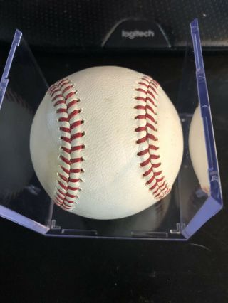 Vintage Reach Official AL Joseph Cronin Baseball with Glass Box 1960s 3