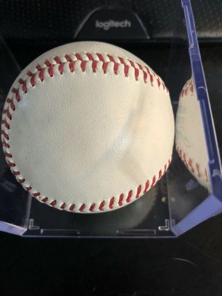 Vintage Reach Official AL Joseph Cronin Baseball with Glass Box 1960s 4