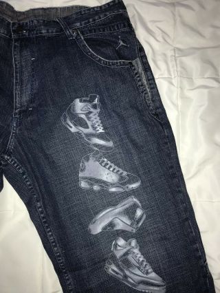 Vintage Air Jordan Jeans - French Blue 13 12 XIII XII - 38 X 34 2