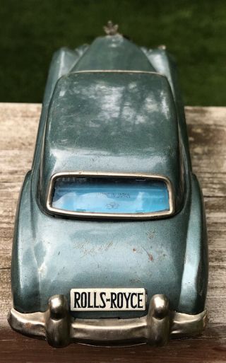 Vintage Japan Tin Friction Toy Rolls Royce Car - Yonezawa - 1960’s 4