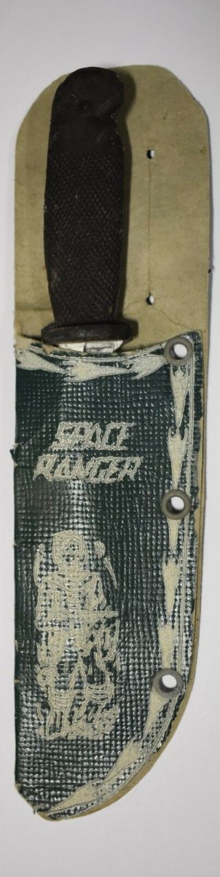 Vintage Space Ranger Toy Knife And Sheath Made In Occupied Japan