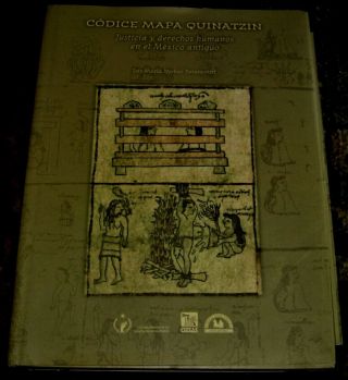 2004 Book On Ancient Mexico Aztec Map Codice Mapa Quinatzin With Cd