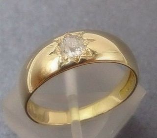 - Vintage 18ct Yellow Gold & Diamond Ring Wedder Engagement Val $2110