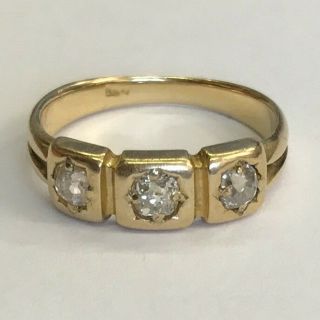 Antique Solid 18ct Yellow Gold Men 