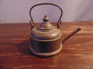 Antiques Dollhouse Brass Water Kettle Early 20th