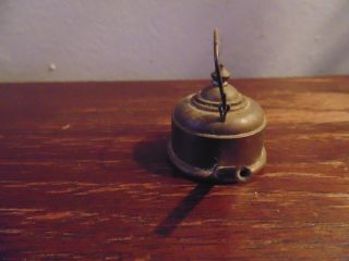 ANTIQUES DOLLHOUSE BRASS WATER KETTLE EARLY 20TH 2