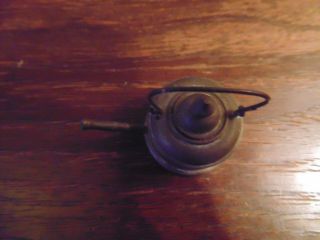 ANTIQUES DOLLHOUSE BRASS WATER KETTLE EARLY 20TH 5