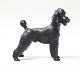 Porcelain figurine Poodle black.  Europe,  20th century. 3