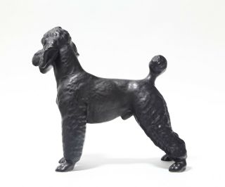 Porcelain figurine Poodle black.  Europe,  20th century. 4