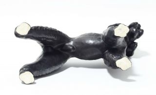 Porcelain figurine Poodle black.  Europe,  20th century. 6