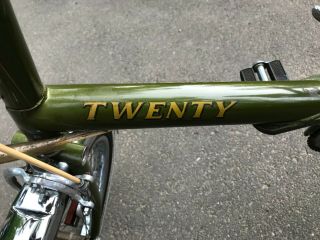 Twin set of Vintage The Raleigh Twenty Folding Bicycles,  Nottingham England 3