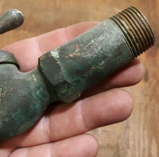 Antique Vintage Brass Garden Hose Water Spigot Faucet Knob Steampunk (1) 5