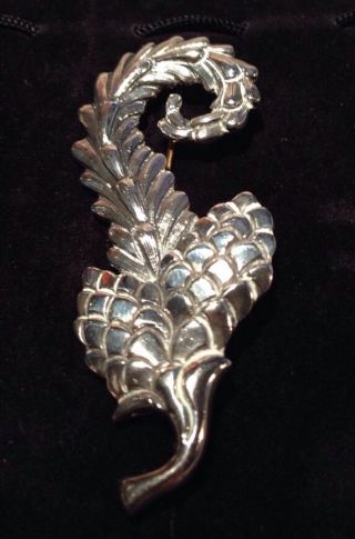 Los Castillo Vintage Mexican Sterling Pin Brooch Signed And Numbered ;rare