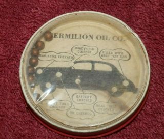 Vintage Dexterity Game Puzzle Advertisement Vermillion Oil Co.  Vermillion,  Oh