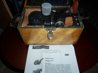 Bendix Aviation Corp Devices Bubble Sextant Contract Of 1942 Navigation Rare