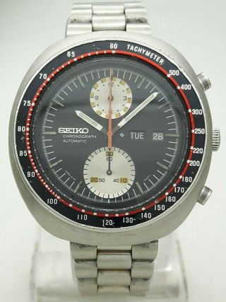 Vintage Seiko Chronograph UFO 6138 0011 Automatic Japan 44MM Watch Apr 1977 3