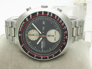 Vintage Seiko Chronograph UFO 6138 0011 Automatic Japan 44MM Watch Apr 1977 5