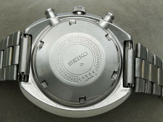 Vintage Seiko Chronograph UFO 6138 0011 Automatic Japan 44MM Watch Apr 1977 9