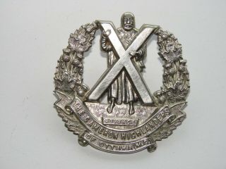 Canada Ww2 Cap Badge The Cameron Highlanders Of Ottawa (m.  G. ) 1939 - 1940