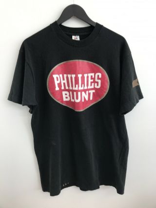 Vintage 90’s Phillies Blunt T Shirt Size Large Single Stitch Rap Tee