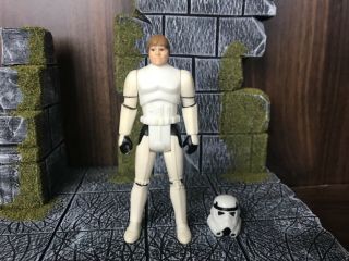 Vintage Star Wars Luke Skywalker Stormtrooper Disguise 1984 Potf Last 17
