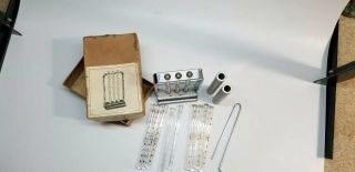 Vintage Wintrobe Sedimentation Rack,  12 Tubes,  2 Centrifuge Sleeves by Clay - Adams 3