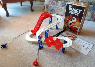 Vintage 1970s Sears No.  58041 - Buggy Race Playset - With Cars -