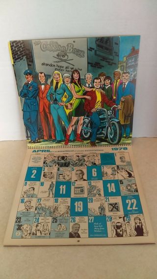 Vintage 1978 The Spider - Man Mighty Marvel Comics Calendar 6