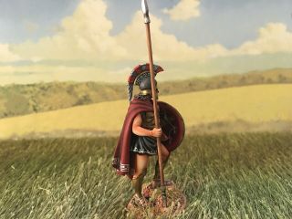 First Legion AG062 Hoplite Standing With Cloak and Dory Ancient Greece 2