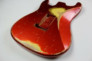 MJT Official Custom Vintage Age Nitro Guitar Body Mark Jenny VTS Candy Apple Red 11