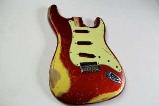 Mjt Official Custom Vintage Age Nitro Guitar Body Mark Jenny Vts Candy Apple Red