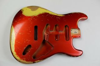 MJT Official Custom Vintage Age Nitro Guitar Body Mark Jenny VTS Candy Apple Red 6
