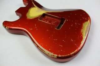 MJT Official Custom Vintage Age Nitro Guitar Body Mark Jenny VTS Candy Apple Red 8